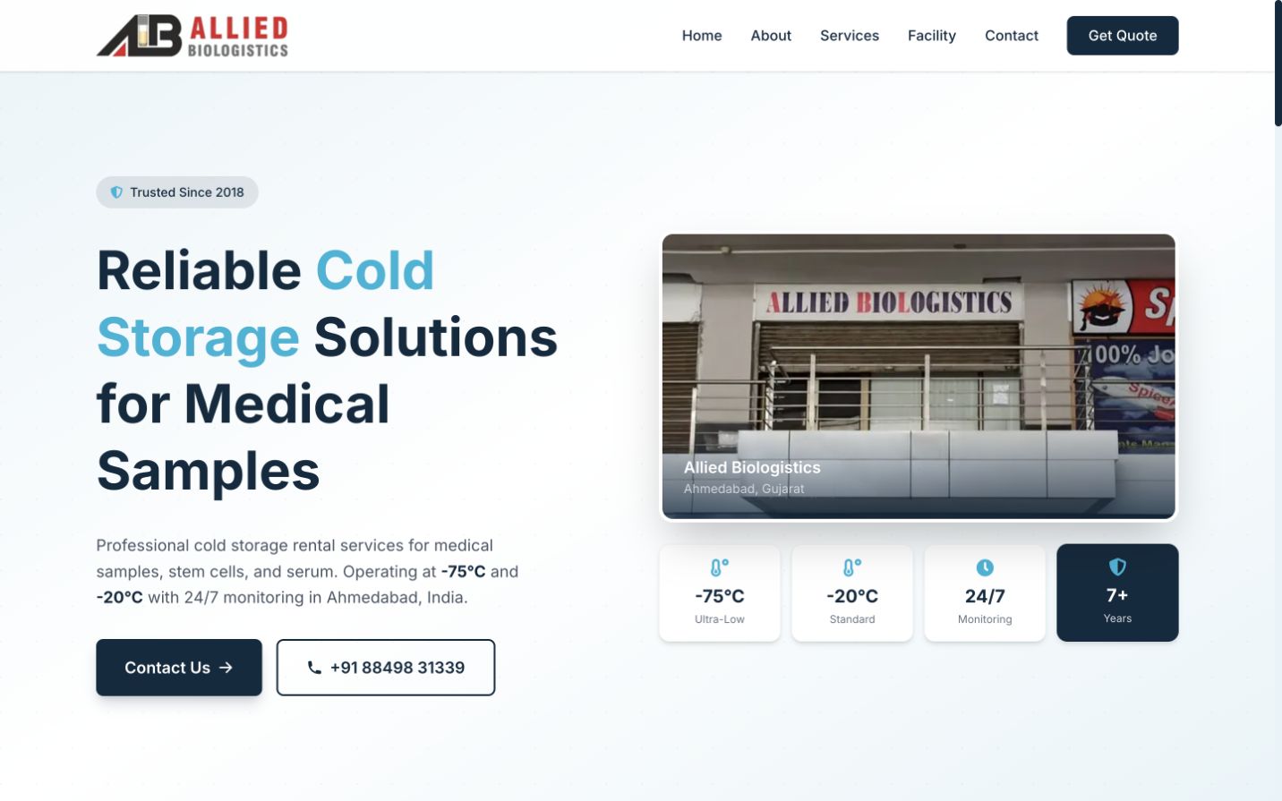 Allied Biologistics website